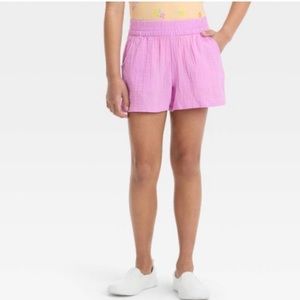 Girls' Gauze Smocked Waist Shorts - Cat & Jack